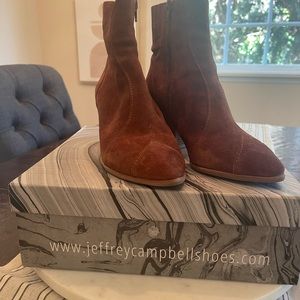 Jeffrey Campbell Rust retro booty. Like New only wore once Size 8 1/2